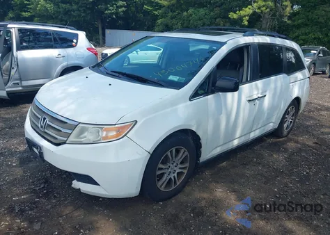 2013 Honda Odyssey Ex-L из США, поврежденный, VIN 5FNRL5H6XDB039822